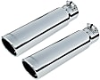SET-F1315361-2 Universal, Exhaust Tip - Polished Stainless Steel Single  Set of 2