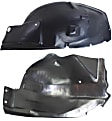 Front, Passenger Side, Front and Rear Section, Fender Liner