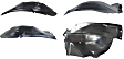 2006 Ford Mustang - Front, Driver and Passenger Side, Front and Rear Section Fender Liner