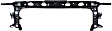 Radiator Support Upper Tie Bar and Lower Crossmember, 5.4L, 8Cyl