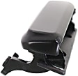 Front, Driver and Passenger Side Smooth Black Exterior Door Handle, Without Key Hole