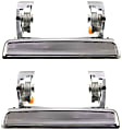 1973-1979 Ford F-250 - Front, Driver and Passenger Side Exterior Door Handles, Chrome, Without Key Hole