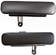 2010 Ford E-350 Super Duty - Front, Driver and Passenger Side Smooth Black Exterior Door Handle, Without Key Hole, Extended Cargo Van