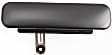 2010 Ford E-350 Super Duty - Front, Driver and Passenger Side Smooth Black Exterior Door Handle, Without Key Hole, Extended Cargo Van