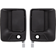 1999-2016 Ford F-450 Super Duty - Front, Driver and Passenger Side Textured Black Exterior Door Handle, With Key Hole
