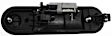 2002-2010 Mercury Mountaineer - Front and Rear, Driver and Passenger Side Smooth Black Exterior Door Handle, Front Driver Side - With Key Hole; Front Passenger Side and Rear Driver and Passenger Side - Without Key Hole