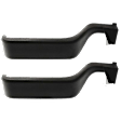 Front and Rear, Driver Side Interior Door Handles, Black, Without Door Lock Hole