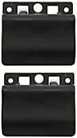 Rear, Driver and Passenger Side Interior Door Handles, Textured Black, Without Door Lock Hole