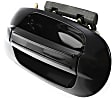 2015 Ford Expedition - Front and Rear, Driver and Passenger Side Smooth Black Exterior Door Handle, Front Driver Side - With Key Hole; Front Passenger Side and Rear Driver and Passenger Side - Without Key Hole