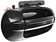 2015 Ford Expedition - Front and Rear, Driver and Passenger Side Smooth Black Exterior Door Handle, Front Driver Side - With Key Hole; Front Passenger Side and Rear Driver and Passenger Side - Without Key Hole