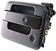 2004-2008 Ford F-150 - Front and Rear, Driver and Passenger Side Exterior Door Handles, Textured Black, Front Driver and Passenger Side - With Key Hole; Rear Driver and Passenger Side - Without Key Hole