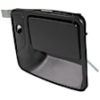 Front and Rear, Driver and Passenger Side Primed Exterior Door Handle, Front - With door lock hole; Rear - Without door lock hole