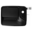Front, Driver Side and Rear, Driver and Passenger Side Primed Exterior Door Handle, Front - With door lock hole; Rear - Without door lock hole
