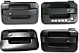 2004-2008 Ford F-150 - Front and Rear, Driver and Passenger Side Exterior Door Handles, Textured Black, Front Driver Side - With Key Hole; Front Passenger Side and Rear Driver and Passenger Side - Without Key Hole