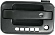 Front, Driver and Passenger Side Exterior Door Handles, Textured Black, Driver Side - With Key Hole, Passenger Side - Without Key Hole