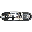 2007-2010 Ford Explorer Sport Trac - Front and Rear, Driver and Passenger Side Exterior Door Handles, Chrome, Driver Side - With Key Hole; Passenger Side - Without Key Hole