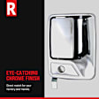 2007-2010 Ford Explorer Sport Trac - Front and Rear, Driver and Passenger Side Exterior Door Handles, Chrome, Driver Side - With Key Hole; Passenger Side - Without Key Hole