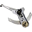 Front, Driver and Passenger Side Manual Window Regulator, Hand-Crank Type