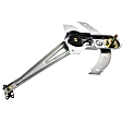 Front, Driver and Passenger Side Manual Window Regulator, Hand-Crank Type