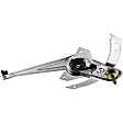 Front, Driver and Passenger Side Manual Window Regulator, Hand-Crank Type
