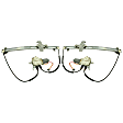 Front, Driver and Passenger Side Power Window Regulator, With Motor