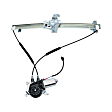 Front, Driver and Passenger Side Power Window Regulator, With Motor