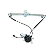 Front, Driver and Passenger Side Power Window Regulator, With Motor
