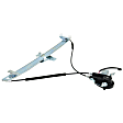 Front, Driver and Passenger Side Power Window Regulator, With Motor