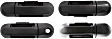 2002-2010 Mercury Mountaineer - Front and Rear, Driver and Passenger Side Textured Black Exterior Door Handle, Front Driver Side - With Key Hole; Front Passenger Side and Rear Driver and Passenger Side - Without Key Hole