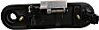 2002-2010 Mercury Mountaineer - Front and Rear, Driver and Passenger Side Textured Black Exterior Door Handle, Front Driver Side - With Key Hole; Front Passenger Side and Rear Driver and Passenger Side - Without Key Hole