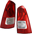 Driver and Passenger Side Halogen Tail Light, Without bulb(s), OE Replacement