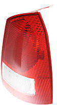 Driver and Passenger Side Halogen Tail Light, Without bulb(s), OE Replacement