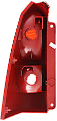 Driver and Passenger Side Halogen Tail Light, Without bulb(s), OE Replacement