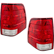 Driver and Passenger Side Halogen Tail Light, Without bulb(s), OE Replacement, CAPA Certified