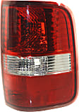 Driver and Passenger Side Tail Light, without Bulb, Halogen, Clear and Red Lens, Styleside, New Body Style, Production Date To August 8 2005, Except H-Dvidson Model