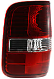 Driver and Passenger Side Tail Light, without Bulb, Halogen, Clear and Red Lens, Styleside, New Body Style, Production Date To August 8 2005, Except H-Dvidson Model