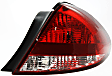 Driver and Passenger Side Halogen Tail Light, Without bulb(s), OE Replacement
