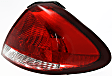 Driver and Passenger Side Halogen Tail Light, Without bulb(s), OE Replacement