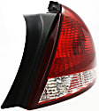 Driver and Passenger Side Halogen Tail Light, Without bulb(s), OE Replacement