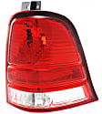 Driver and Passenger Side Halogen Tail Light, Without bulb(s), OE Replacement