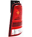 Driver and Passenger Side Halogen Tail Light, Without bulb(s), OE Replacement