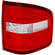 Driver and Passenger Side Tail Lights, without Bulb, Halogen, Stepside (Flareside), CAPA Certified
