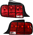 2006 Ford Mustang Base - Driver and Passenger Side Halogen Tail Light, Without bulb(s), OE Replacement