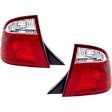 Driver and Passenger Side Halogen Tail Light, Without bulb(s), OE Replacement