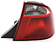 Driver and Passenger Side Halogen Tail Light, Without bulb(s), OE Replacement
