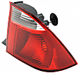 Driver and Passenger Side Halogen Tail Light, Without bulb(s), OE Replacement