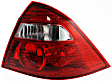 Driver and Passenger Side Halogen Tail Light, Without bulb(s), OE Replacement