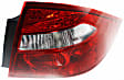 Driver and Passenger Side Halogen Tail Light, Without bulb(s), OE Replacement