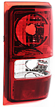 Driver and Passenger Side Halogen Tail Light, Without bulb(s), OE Replacement