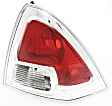 Driver and Passenger Side Halogen Tail Light, Without bulb(s), OE Replacement, CAPA Certified